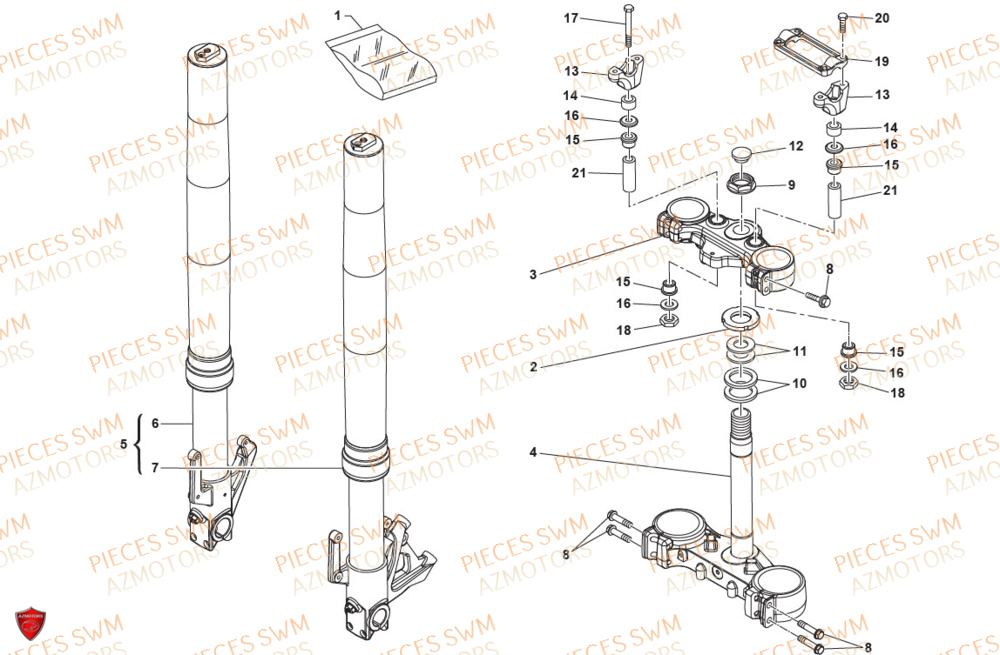 Fourche SWM Pieces SWM Origine ACE OF SPADES 500 (2020)
