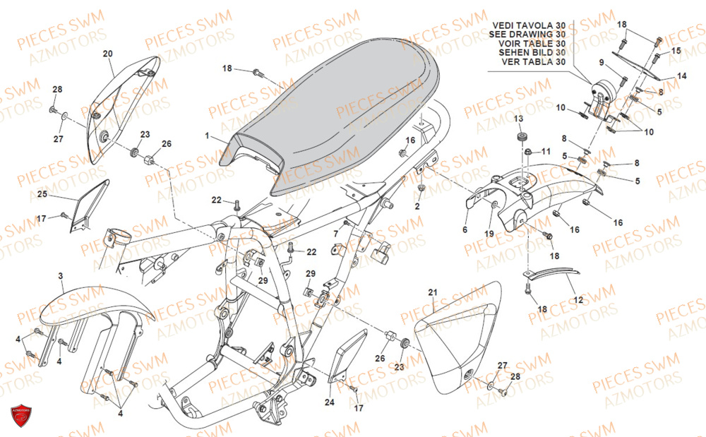 Selle SWM Pieces SWM Origine ACE OF SPADES 500 (2020)
