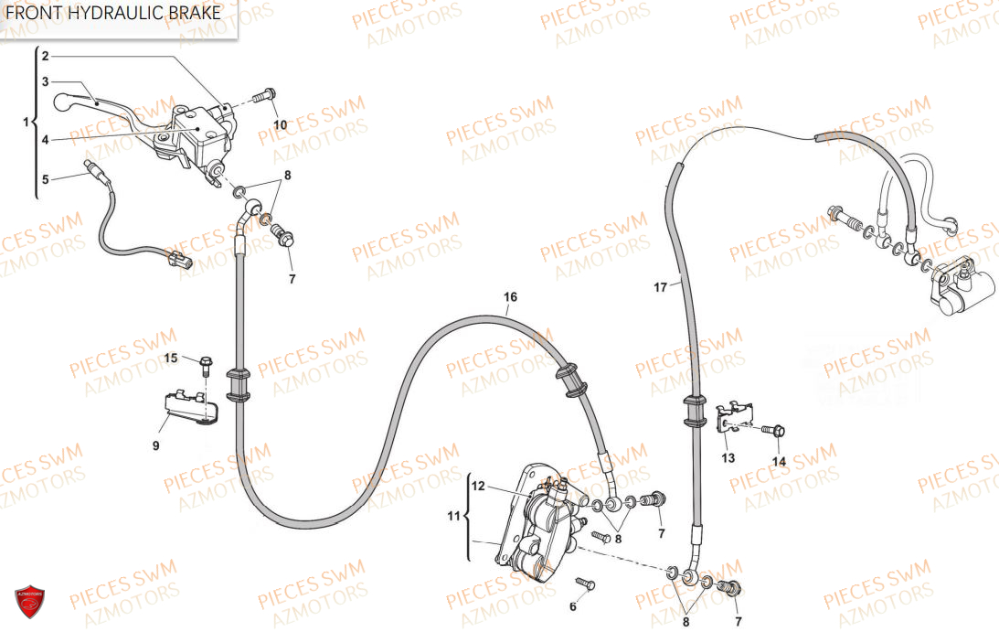 FREIN AVANT SWM ACE OF SPADES 125R V