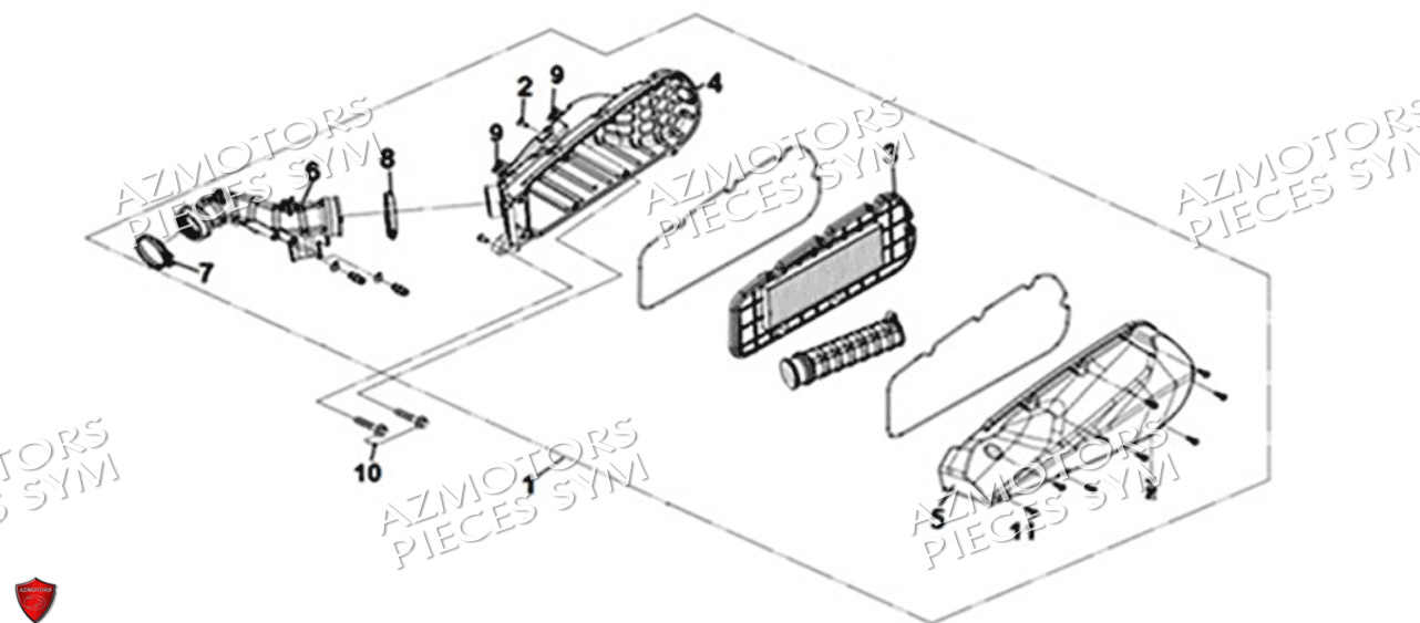 Filtre A Air SYM Pièces ADX 300 (TEA30T1CN-EU) - 2024