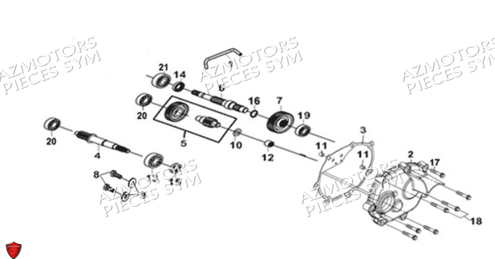 Transmission SYM Pièces ADX 300 (TEA30T1CN-EU) - 2024