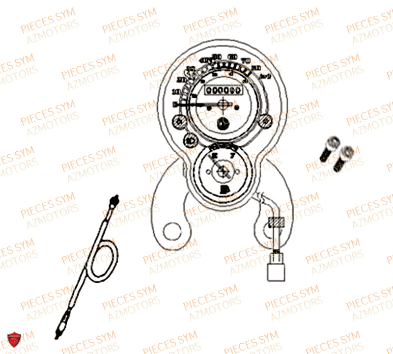Compteur SYM Pièces ALLO 50 - AJ05WA-EU (2019-2020)