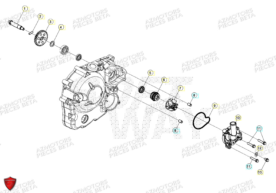 Pompe A Eau BETA Pièces ALP 4.0 350 4T - 2024