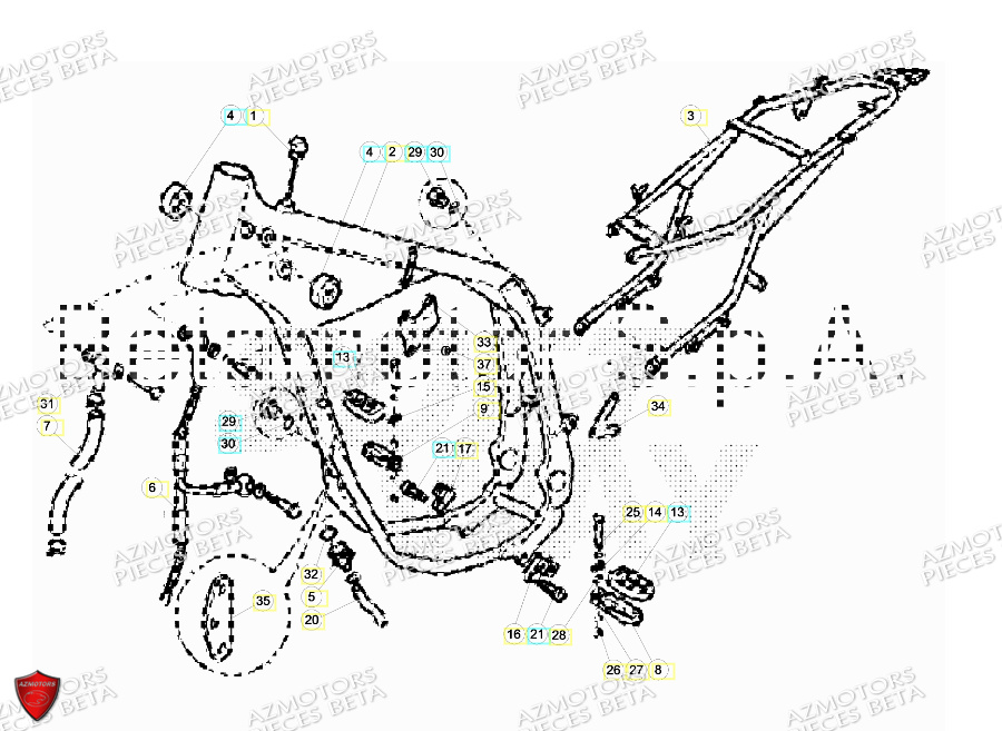 Accessoires Du Chassis BETA Pièces ALP 4.0 350 4T - 2018