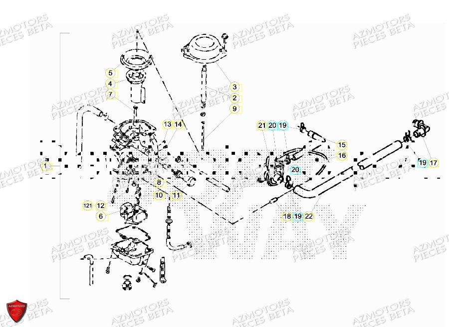 Carburateur BETA Pièces ALP 4.0 350 4T - 2018