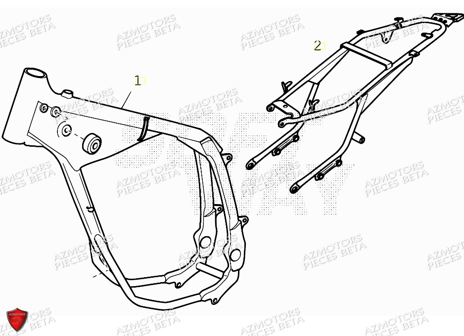 Chassis BETA Pièces ALP 4.0 350 4T - 2018