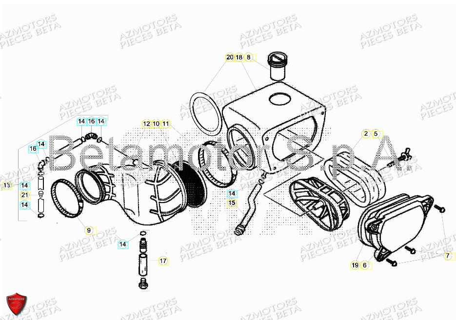 FILTRE A AIR BETA ALP 4 4T 350 2018