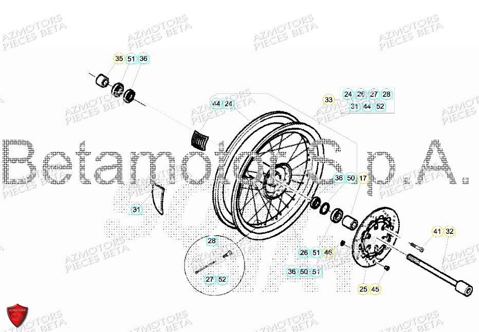 ROUE AVANT BETA ALP 4 4T 350 2018