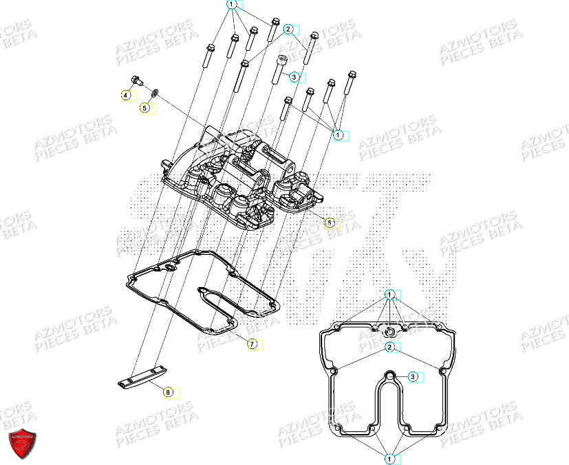 COUVRE CULASSE BETA ALP X 350 4T 2024