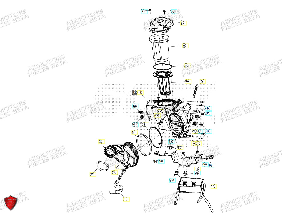 FILTRE A AIR BETA ALP X 350 4T 2024