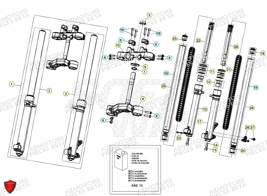 FOURCHE BETA ALP X 350 4T 2024