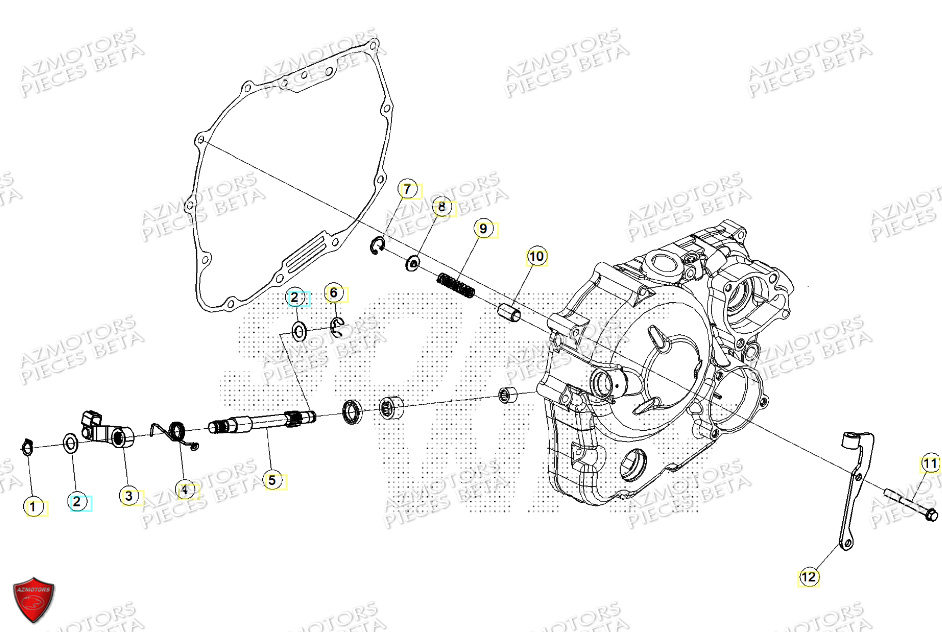 Transmission Principale Embrayage BETA Pièces ALP X 350 4T 2024
