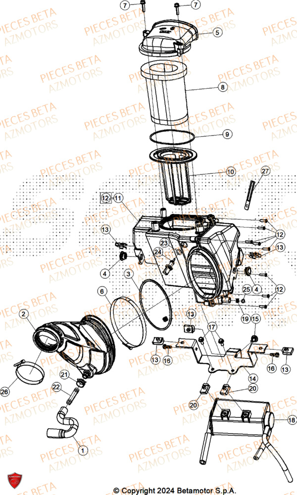 Filtre A Air BETA Pièces ALP X 350 4T 2025
