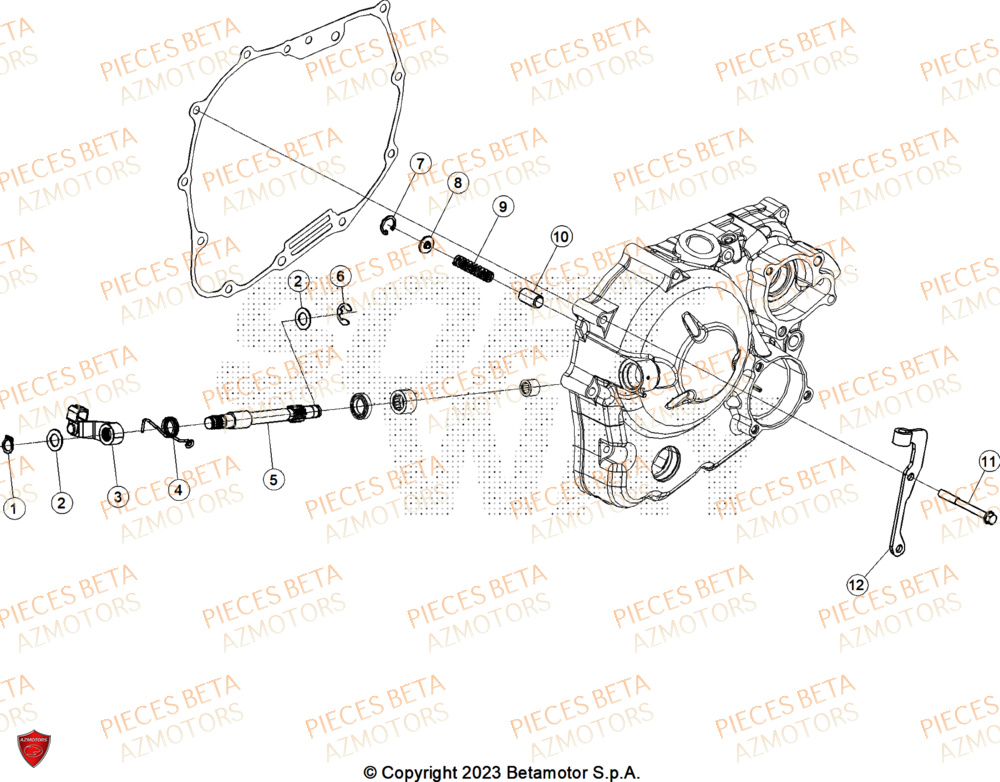 Levier Embrayage BETA Pièces ALP X 350 4T 2025
