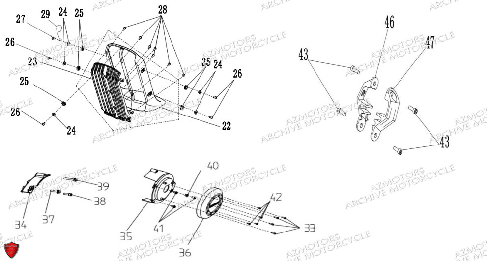 Caches ARCHIVE MOTO PIECE ARCHIVE BLACKPEARL 125cc EURO5