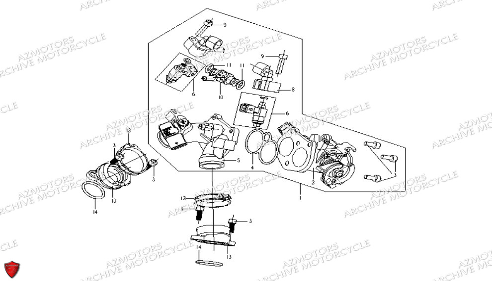 Systeme D Injection ARCHIVE MOTO PIECE ARCHIVE BLACKPEARL 125cc EURO5