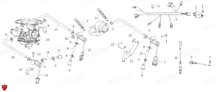 ELECTRIQUE 1 pour ARIOS 50 4T 12 POUCES