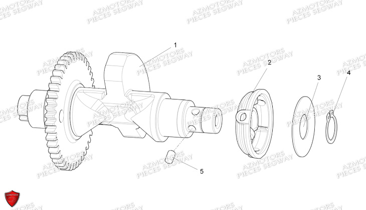 Balancier SEGWAY Pieces AT5L VERSION LUXE CHASSIS LONG