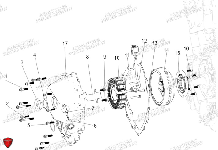 Cache Carter Gauche SEGWAY Pieces AT5L VERSION LUXE CHASSIS LONG