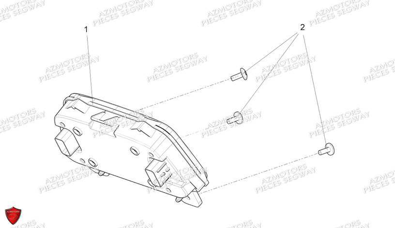 Compteur SEGWAY Pieces AT5L VERSION LUXE CHASSIS LONG