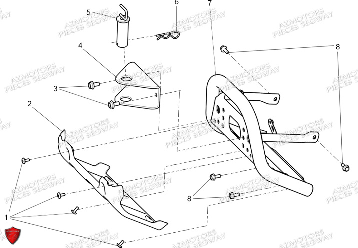 Pare Chocs SEGWAY Pieces AT5L VERSION LUXE CHASSIS LONG