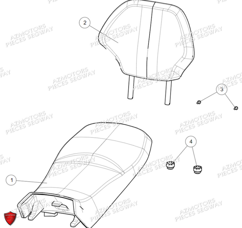 Selle SEGWAY Pieces AT5L VERSION LUXE CHASSIS LONG