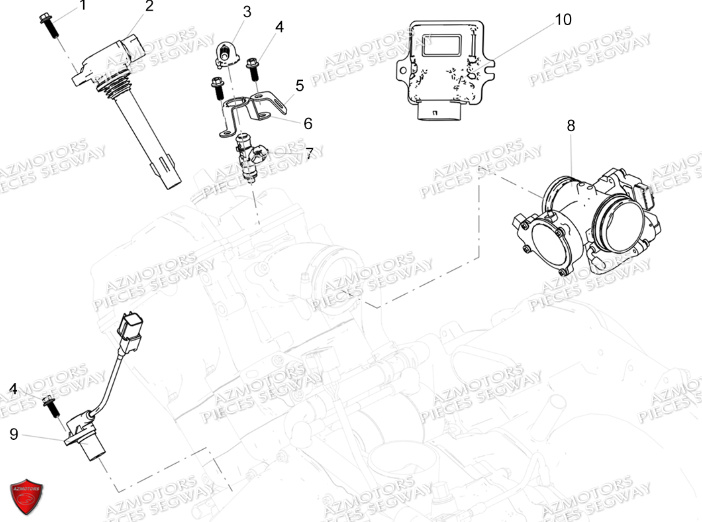 Systeme D Injection SEGWAY Pieces AT5L VERSION LUXE CHASSIS LONG