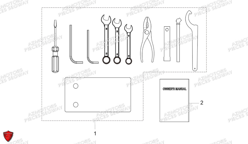 Trousse A Outils SEGWAY Pieces AT5L VERSION LUXE CHASSIS LONG