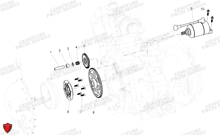 Demarreur SEGWAY Pieces SNARLER AT5S VERSION EPS