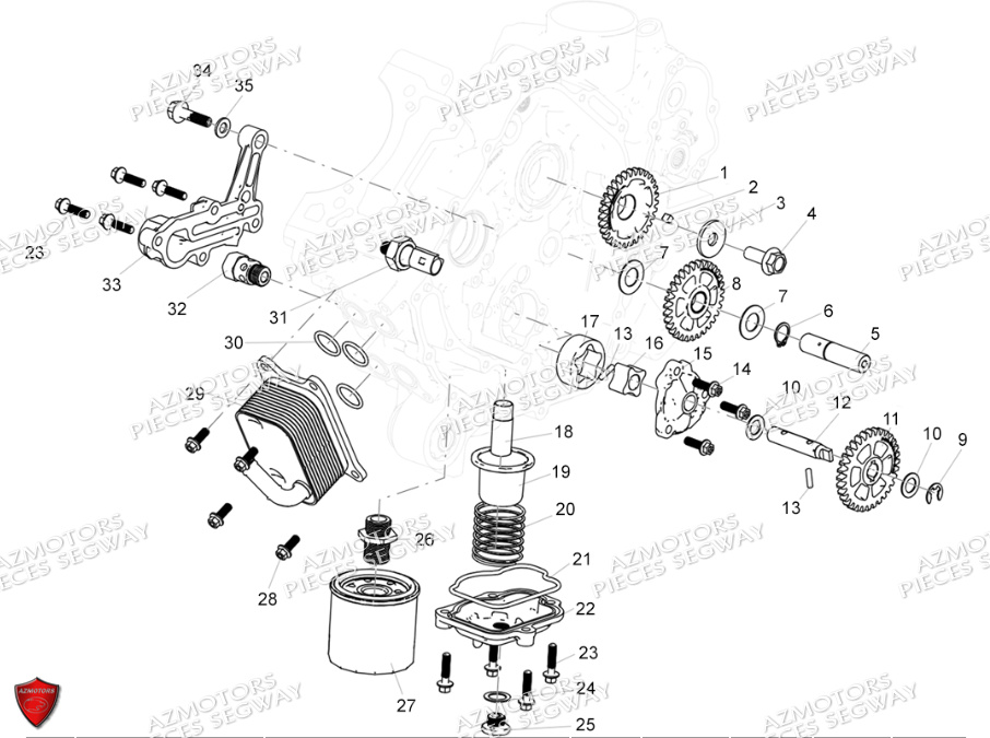 Lubrification SEGWAY Pieces SNARLER AT5S VERSION EPS