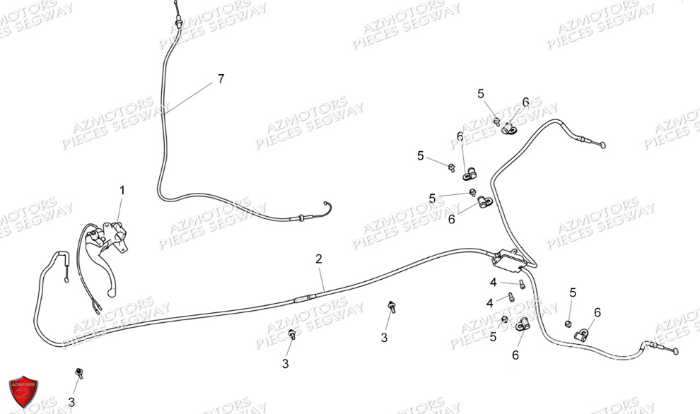 Systeme De Frein De Parc SEGWAY Pieces SNARLER AT5S VERSION EPS