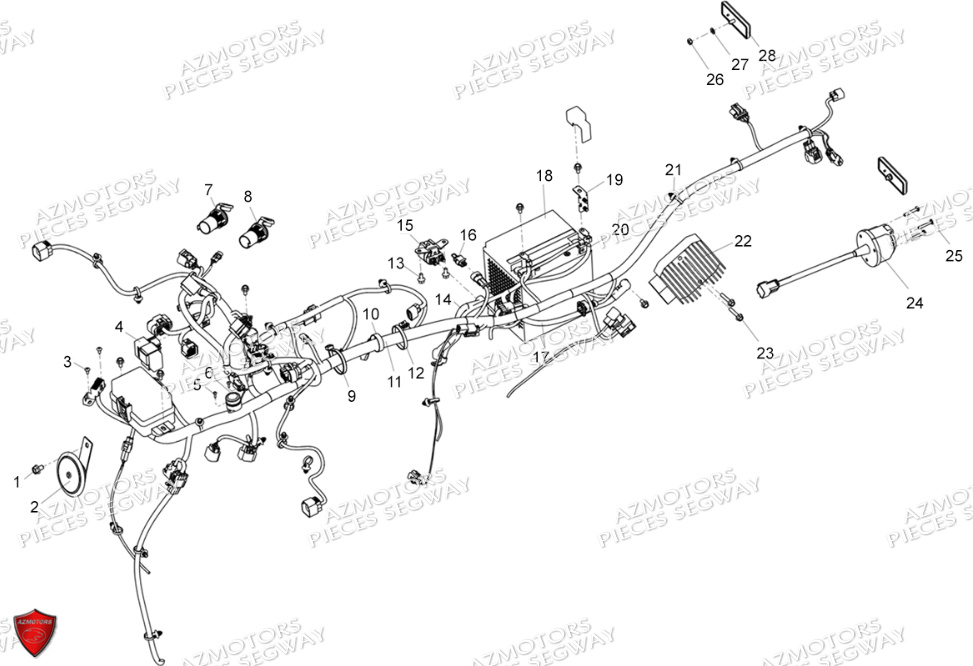 Systeme Electrique SEGWAY Pieces SNARLER AT5S VERSION EPS