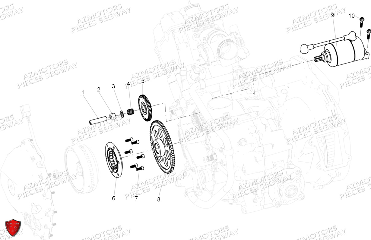 Demarreur SEGWAY Pieces AT5S VERSION STANDARD