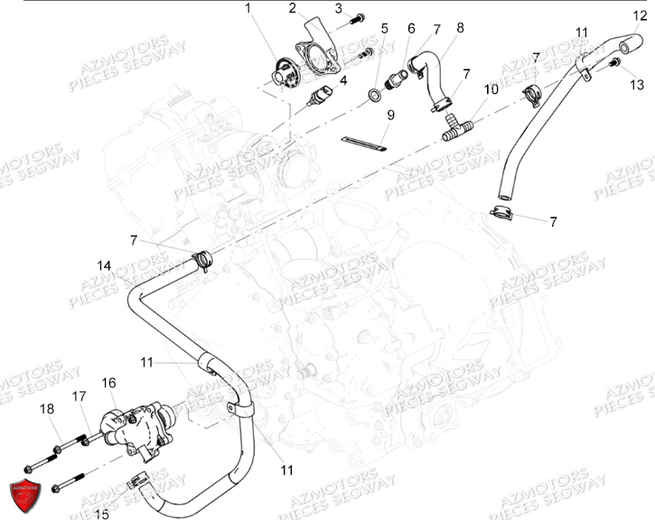 Pompe A Eau SEGWAY Pieces AT5S VERSION STANDARD