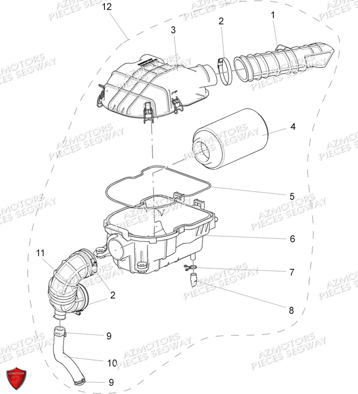 Prises D Air SEGWAY Pieces AT5S VERSION STANDARD