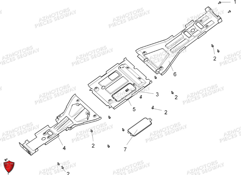 Protections Inferieures SEGWAY Pieces AT5S VERSION STANDARD