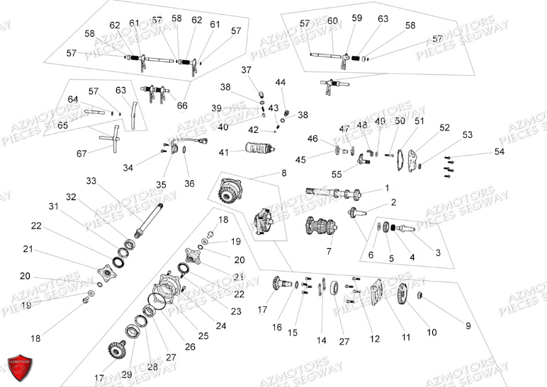 Transmission SEGWAY Pieces AT5S VERSION STANDARD