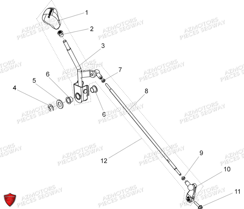 Tringlerie De Vitesse SEGWAY Pieces AT5S VERSION STANDARD