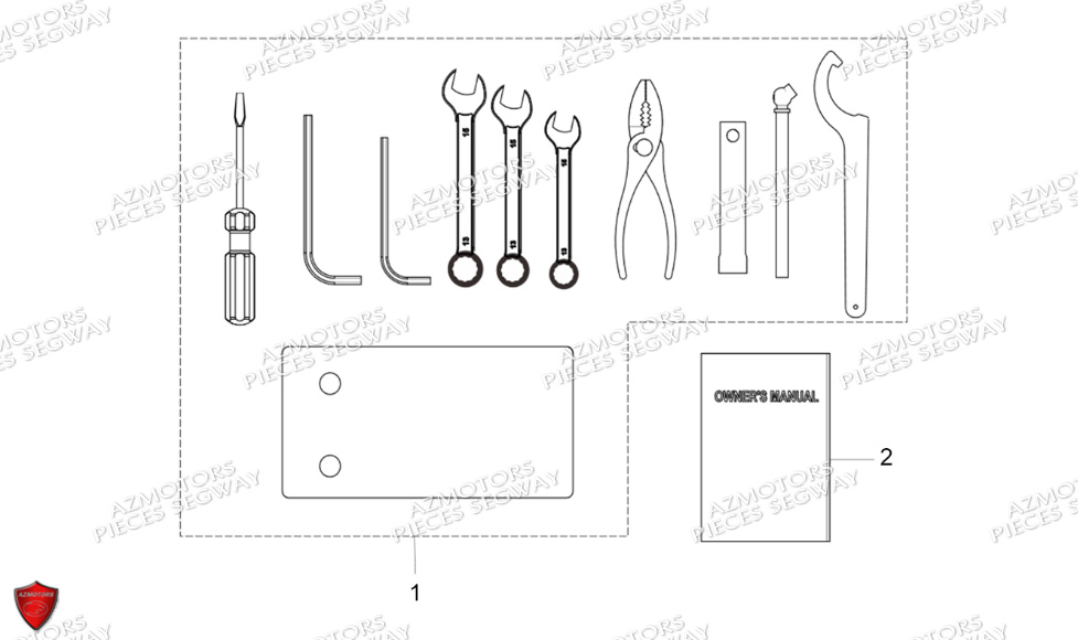 Trousse A Outils SEGWAY Pieces AT5S VERSION STANDARD