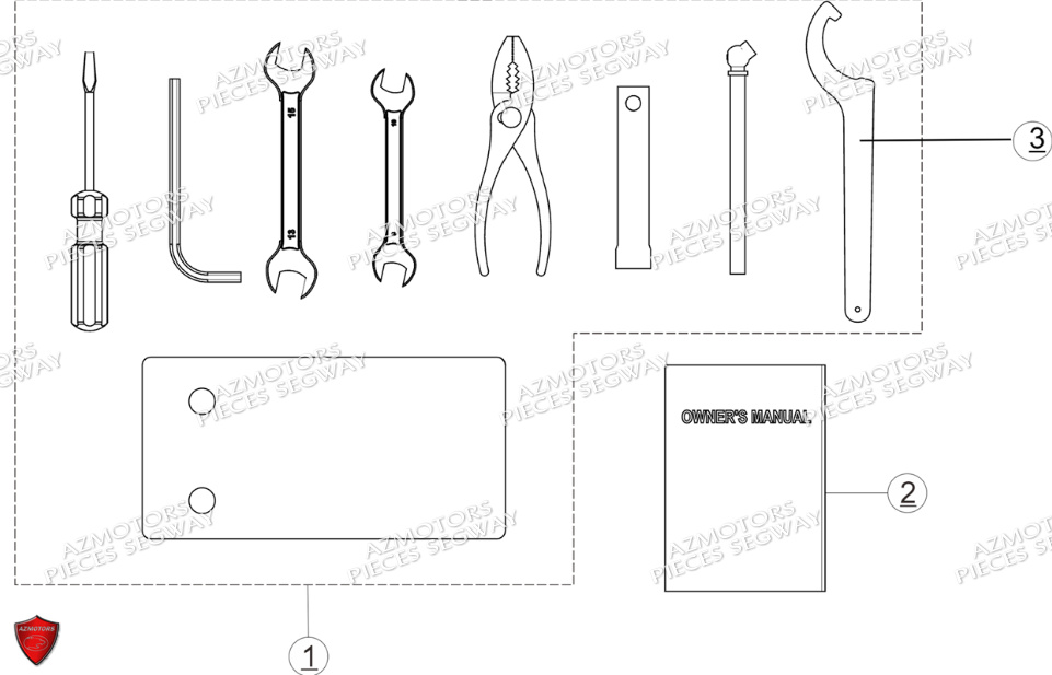 Accessoires SEGWAY Pièces SNARLER AT6 L EPS DELUXE