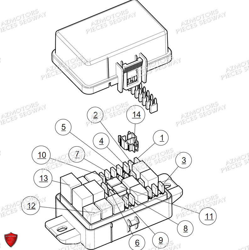 Boite A Fusibles SEGWAY Pièces SNARLER AT6 L EPS DELUXE