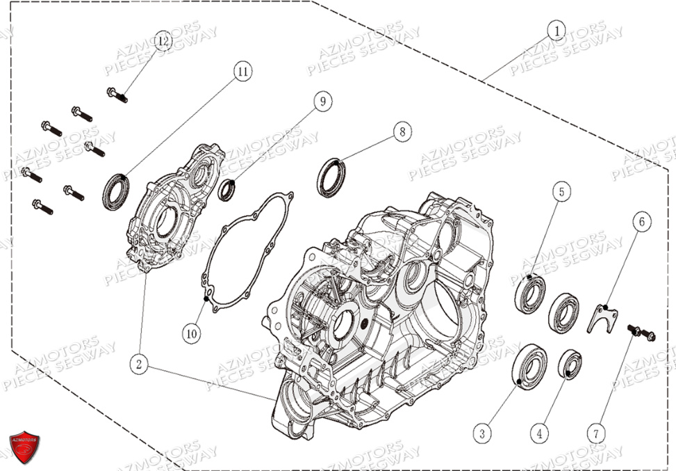 KIT CARTER MOTEUR DROIT SEGWAY AT6L