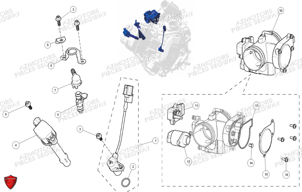 Systeme D Injection SEGWAY Pièces SNARLER AT6 L EPS DELUXE