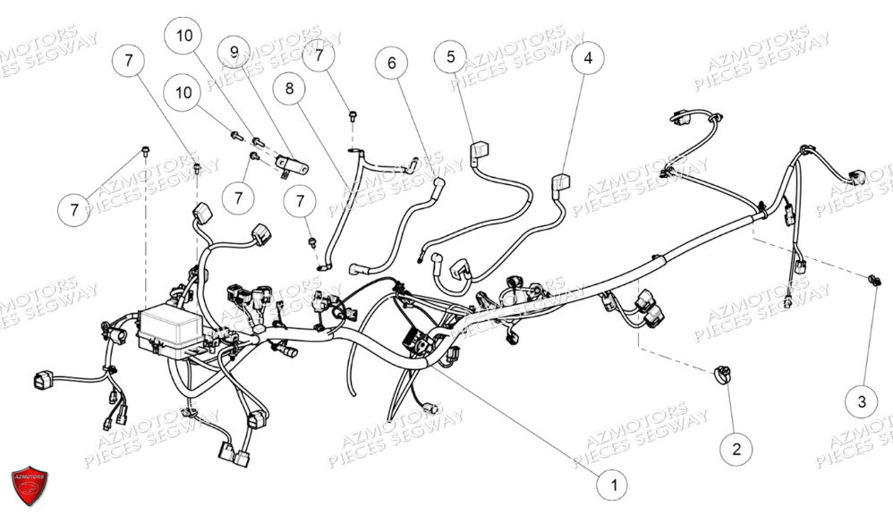 Systeme Electrique SEGWAY Pièces SNARLER AT6 L EPS DELUXE