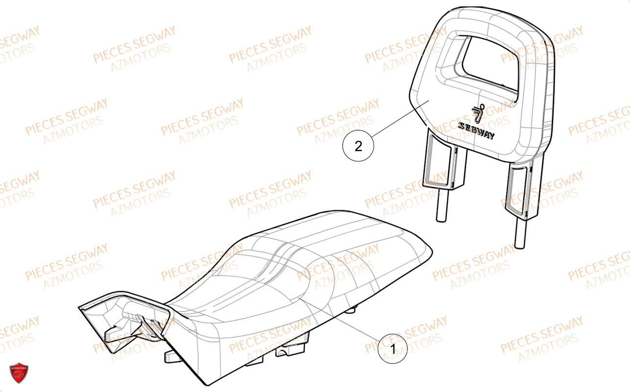 Selle SEGWAY Pièces AT6L STANDARD CHASSIS LONG