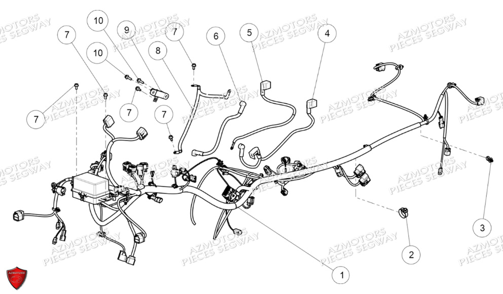 Systeme Electrique SEGWAY Pièces QUAD SNARLER AT6S EPS