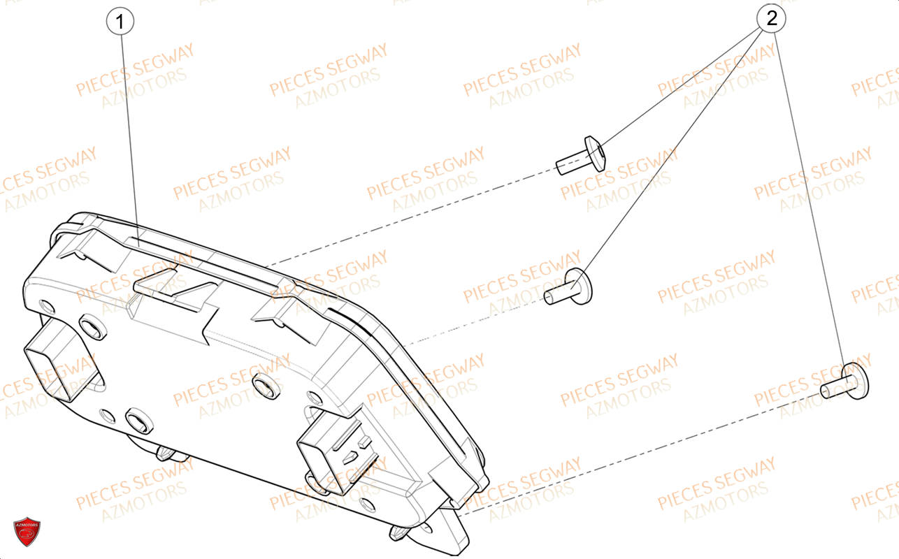 Compteur SEGWAY Pièces SNARLER AT6S LUXE
