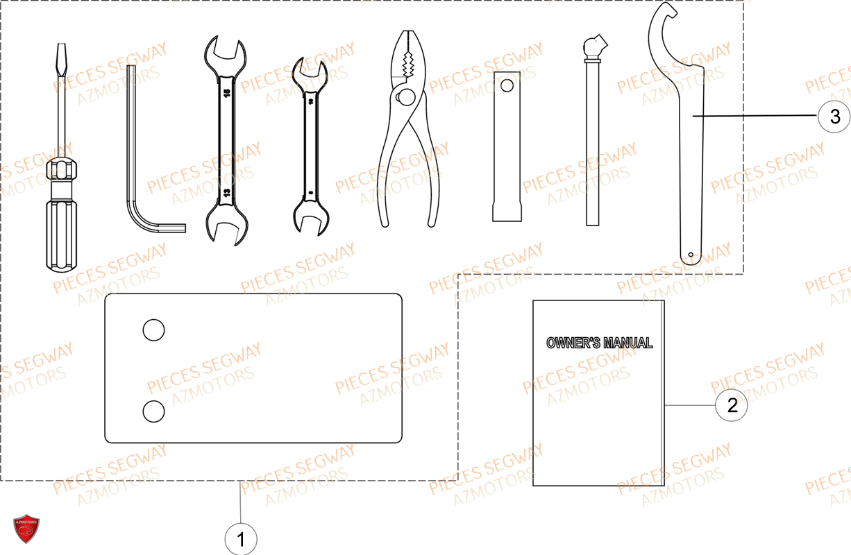 Trousse A Outils SEGWAY Pièces SNARLER AT6S LUXE