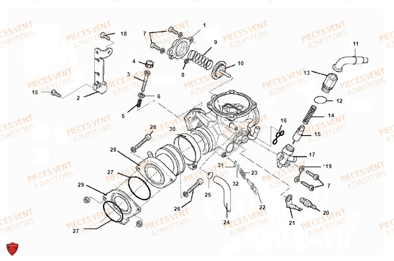 Admission VENT Pièces VENT BAJA 125 4T 2018 (STANDARD)