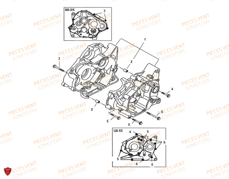 Carter Moteur VENT Pièces VENT BAJA 125 4T 2018 (STANDARD)